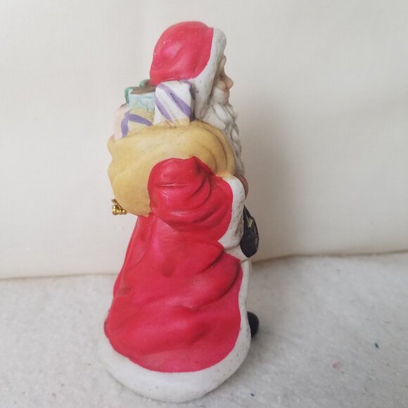 HOMETRENDS Porcelain Santa Claus Dinner Bell 4.5" With Box Christmas - Picture 3 of 9